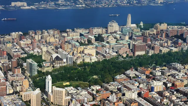Columbia University Campus Aerial View 