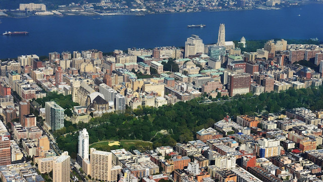 Columbia University Campus Aerial View 