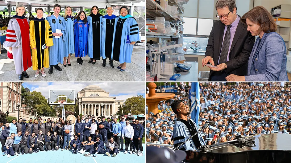 collage of life at Columbia University 