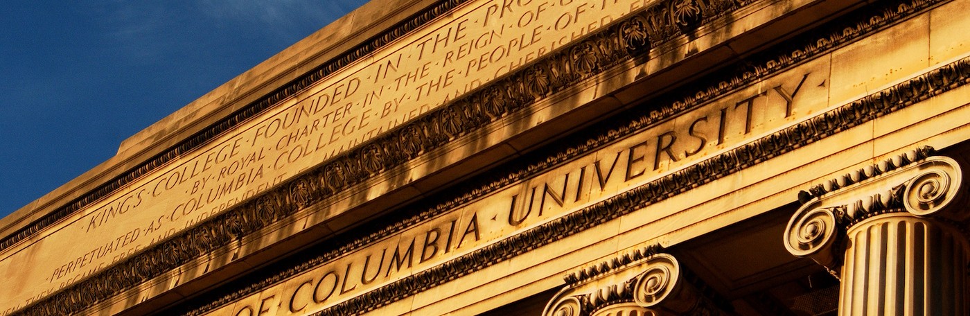 Facade of Low Library at Columbia University