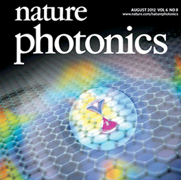 Cover of Nature Photonics Journal. Cover of Nature Photonics Journal.